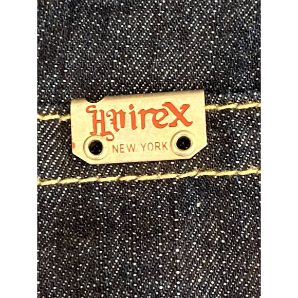 VTG Avirex Jeans Men 40x34 Blue Denim Embroidered Loose Baggy Y2K Hip Hop Skater - Picture 5 of 12